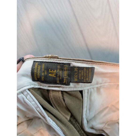 American Eagle Outfitters Pants Mens 32x30 Tan Cargo Drawstring Baggy Y2k Skate - Picture 7 of 10